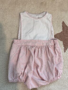 Pink Floral Bubble Romper